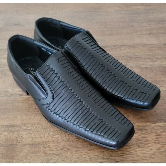 Salvanni Styled in Italy, Mens Black, Loafer Sz 9.5 Beautiful Vegan Shoes main image 6